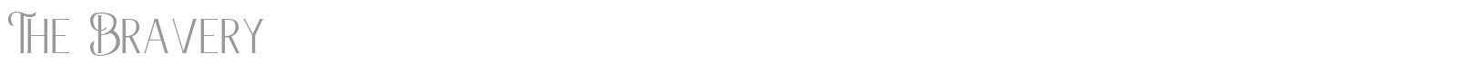 The Bravery font preview